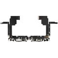 Charging Port Flex Cable For iPhone 15 Pro (Used OEM Pull) (Black Titanium)