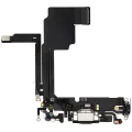 Charging Port Flex Cable For iPhone 15 Pro (Used OEM Pull) (Black Titanium)