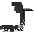 Charging Port Flex Cable For iPhone 15 Pro (Used OEM Pull) (Natural Titanium)