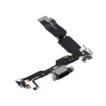 Charging Port Flex Cable For iPhone 15 Plus (Used OEM Pull) (Black)