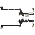 Charging Port Flex Cable For iPhone 17 Pro (Used OEM Pull) (US Version) (Silver)
