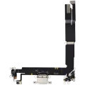 Charging Port Flex Cable For iPhone 16 Plus (Used OEM Pull) (White)
