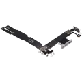 Charging Port Flex Cable For iPhone 16 Plus (Used OEM Pull) (White)