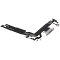 Charging Port Flex Cable For iPhone 16 (Used OEM Pull) (White)