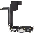 Charging Port Flex Cable For iPhone 15 Pro Max (Used OEM Pull) (Blue Titanium)