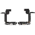 Charging Port Flex Cable For iPhone 15 Pro Max (Used OEM Pull) (White Titanium)
