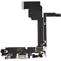 Charging Port Flex Cable For iPhone 15 Pro Max (Used OEM Pull) (White Titanium)