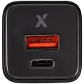 30W Dual-Port Wall Charger with GaN Fast Charging (USB-C + USB-A) (AmpSentrix Pro) (Black Titanium)