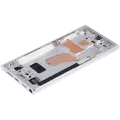 OLED Assembly With Frame For Samsung Galaxy S23 Ultra (US & International) (Aftermarket Plus) (120Hz) (Sky Blue)