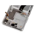 OLED Assembly With Frame For Samsung Galaxy S21 Ultra 5G (Aftermarket Plus) (120Hz) (Phantom Silver)