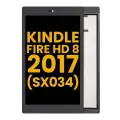 LCD Assembly Without Frame For Amazon Kindle Fire HD 8 2017 (SX034) (Refurbished) (All Colors)