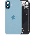 Back Glass w/ MagSafe Magnet & NFC & Flashlight Flex For iPhone 16 Plus (Genuine OEM) (US Version) (Teal)