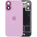 Back Glass w/ MagSafe Magnet & NFC & Flashlight Flex For iPhone 16 (Genuine OEM) (UK / EU Version) (Pink)