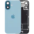 Back Glass w/ MagSafe Magnet & NFC & Flashlight Flex For iPhone 16 (Genuine OEM) (UK / EU Version) (Teal)