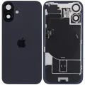 Back Glass w/ MagSafe Magnet & NFC & Flashlight Flex For iPhone 16 plus (Genuine OEM) (UK / EU Version) (Black)