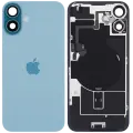 Back Glass w/ MagSafe Magnet & NFC & Flashlight Flex For iPhone 16 Plus (Genuine OEM) (UK / EU Version) (Teal)