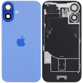 Back Glass w/ MagSafe Magnet & NFC & Flashlight Flex For iPhone 16 plus (Genuine OEM) (UK / EU Version) (Ultramarine)