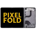 Built-in OLED screen (main screen) Assembly (with mid-frame) for Google Pixel Fold (US and international versions) (Refurbished) (Obsidian Black)