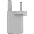 AmpSentrix 30W 2-in-1 USB-C / USB-A Wall Adapter (220V / UK Plug) (Natural Titanium)