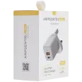 AmpSentrix 30W 2-in-1 USB-C / USB-A Wall Adapter (220V / UK Plug) (Natural Titanium)