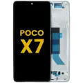 OLED Assembly With Frame For Xiaomi Poco X7 (Refurbished) (Silver)