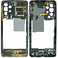Mid-Frame Housing For Samsung Galaxy A32 5G (A326 / 2021) (Service Pack) (Awesome Black)