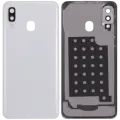 Back Cover Glass With Camera Lens For Samsung Galaxy A40 (A405 / 2019) (Aftermarket Plus) (White)