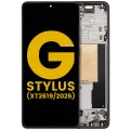 OLED Assembly With Frame Compatible For Motorola Moto G Stylus 5G (XT2619/2026) (Refurbished) (Coal Smoke)