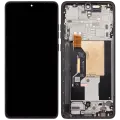 OLED Assembly With Frame Compatible For Motorola Moto G Stylus 5G (XT2619/2026) (Refurbished) (Coal Smoke)