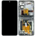 Inner OLED Assembly With Frame For Oppo Find N3 Flip (Refurbished) (Black)