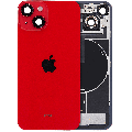 Back Glass w/ MagSafe Magnet & NFC & Flashlight Flex For iPhone 14 (Genuine OEM) (Red)
