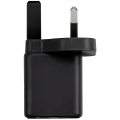 AmpSentrix 30W 2-in-1 USB-C / USB-A Wall Adapter (220V / UK Plug) (Black Titanium)