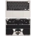 Top Case with Battery and Keyboard (ANSI US) For MacBook Air 13" A3240 (2025) (Used OEM Pull: Grade A) (Starlight)