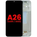 OLED Assembly With Frame For Samsung Galaxy A26 5G (A266 / 2025) (Aftermarket Plus) (White)