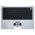 Top Case with Keyboard (ANSI US) For MacBook Pro 14" A3438 (2026) (Genuine OEM) (Silver)