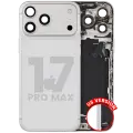 Back Housing W/ Charging Port Flex & Small Parts For iPhone 17 Pro Max (US Version) (Used OEM Pull: Grade B) (Silver)