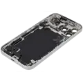 Back Housing W/ Charging Port Flex & Small Parts For iPhone 17 Pro Max (US Version) (Used OEM Pull: Grade B) (Silver)