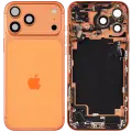 Back Housing W/ Charging Port Flex & Small Parts For iPhone 17 Pro Max (US Version) (Used OEM Pull: Grade B) (Cosmic Orange)