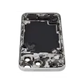 Back Housing W/ Charging Port Flex & Small Parts For iPhone 17 Pro Max (US Version) (Used OEM Pull: Grade C) (Silver)