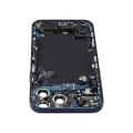 Back Housing W/ Charging Port Flex & Small Parts For iPhone 17 Pro Max (US Version) (Used OEM Pull: Grade C) (Deep Blue)