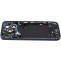 Back Housing W/ Charging Port Flex & Small Parts For iPhone 17 Pro Max (US Version) (Used OEM Pull: Grade C) (Deep Blue)