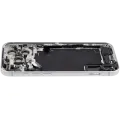 Back Housing W/ Charging Port Flex & Small Parts For iPhone 17 Pro Max (EU / Global Version) (Used OEM Pull: Grade B) (Silver)
