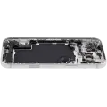 Back Housing W/ Charging Port Flex & Small Parts For iPhone 17 Pro Max (EU / Global Version) (Used OEM Pull: Grade B) (Silver)