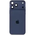 Back Housing W/ Charging Port Flex & Small Parts For iPhone 17 Pro Max (EU / Global Version) (Used OEM Pull: Grade B) (Deep Blue)