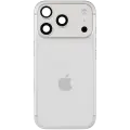 Back Housing W/ Charging Port Flex & Small Parts For iPhone 17 Pro (US Version) (Used OEM Pull: Grade B) (Silver)