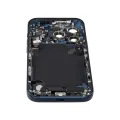 Back Housing W/ Charging Port Flex & Small Parts For iPhone 17 Pro (US Version) (Used OEM Pull: Grade B) (Deep Blue)