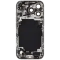 Back Housing W/ Charging Port Flex & Small Parts For iPhone 17 Pro (US Version) (Used OEM Pull: Grade C) (Silver)