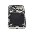 Back Housing W/ Charging Port Flex & Small Parts For iPhone 17 Pro (US Version) (Used OEM Pull: Grade C) (Silver)