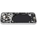 Back Housing W/ Charging Port Flex & Small Parts For iPhone 17 Pro (US Version) (Used OEM Pull: Grade C) (Silver)