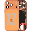 Back Housing W/ Charging Port Flex & Small Parts For iPhone 17 Pro (US Version) (Used OEM Pull: Grade C) (Cosmic Orange)
